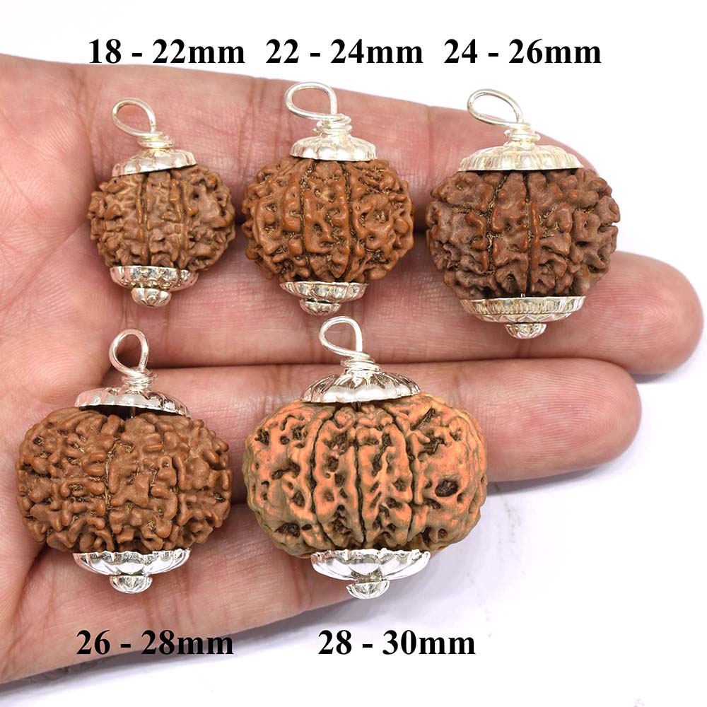 Rudraksha beads used in spiritual practices, symbolizing divine connection, protection, and inner peace in meditation and healing rituals