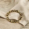 Pyrite Bracelet made from natural golden crystals, symbolizing wealth, protection, and confidence-boosting energy